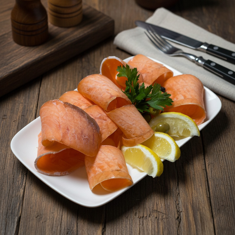 Строгонина из сёмги